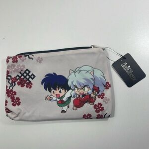 Inuyasha Floral Cosmetic Makeup Bag Pouch New